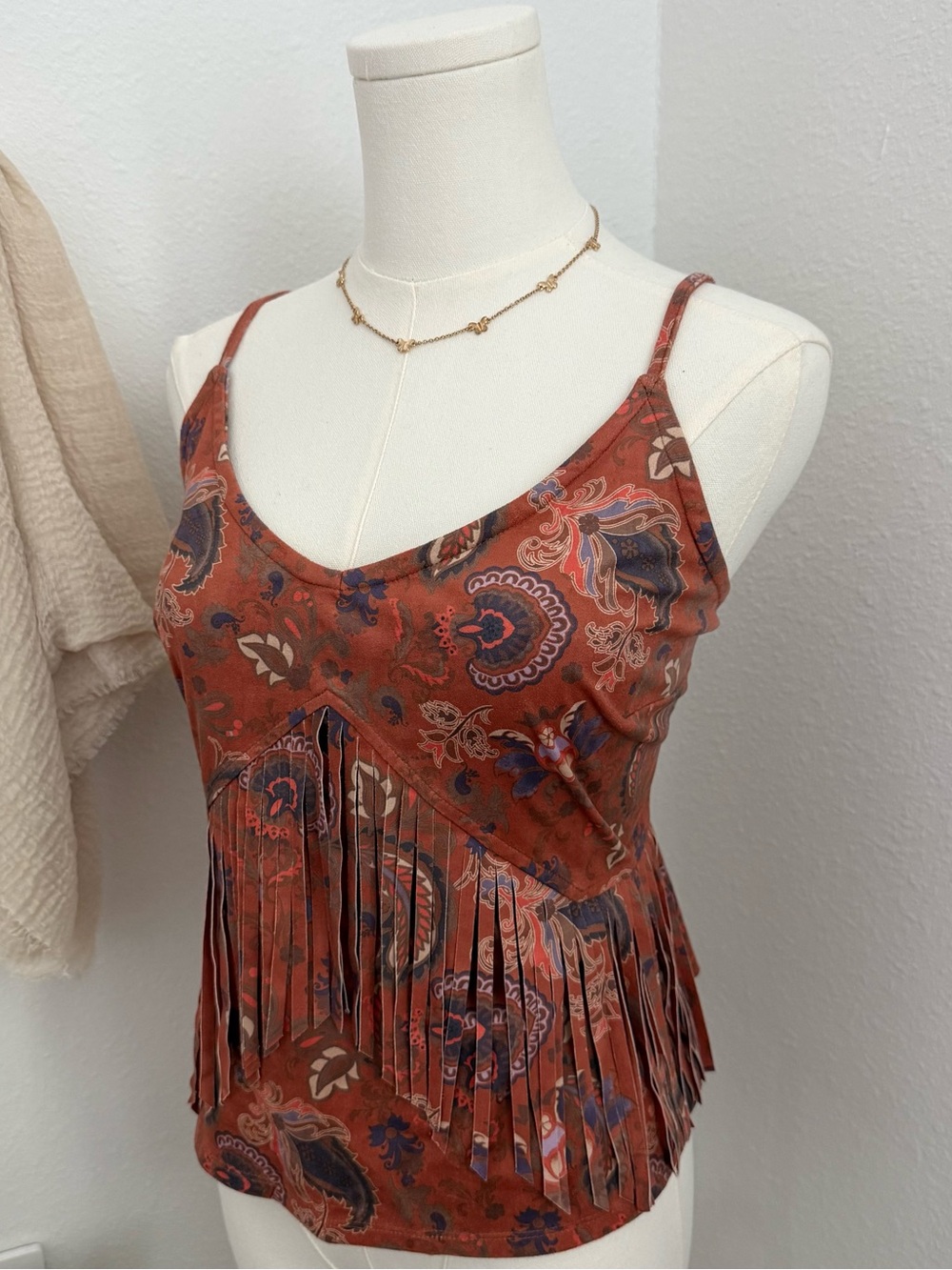 Idyllwind Miranda Lambert Paisley Fringe Tank Top